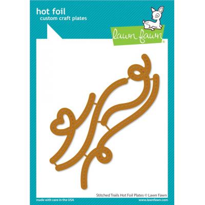 Lawn Fawn Hot Foil Plate - Stitched Trails
